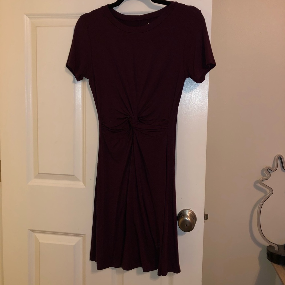 Dress maroonish purple